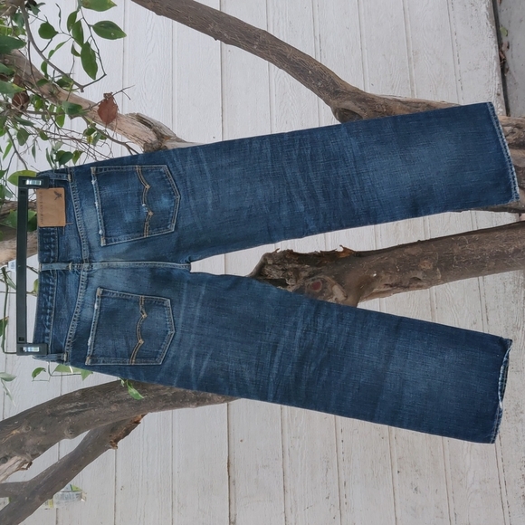 American eagle Men's jeans Bootcut size 28/30 color blue 100% cotton - Picture 5 of 10